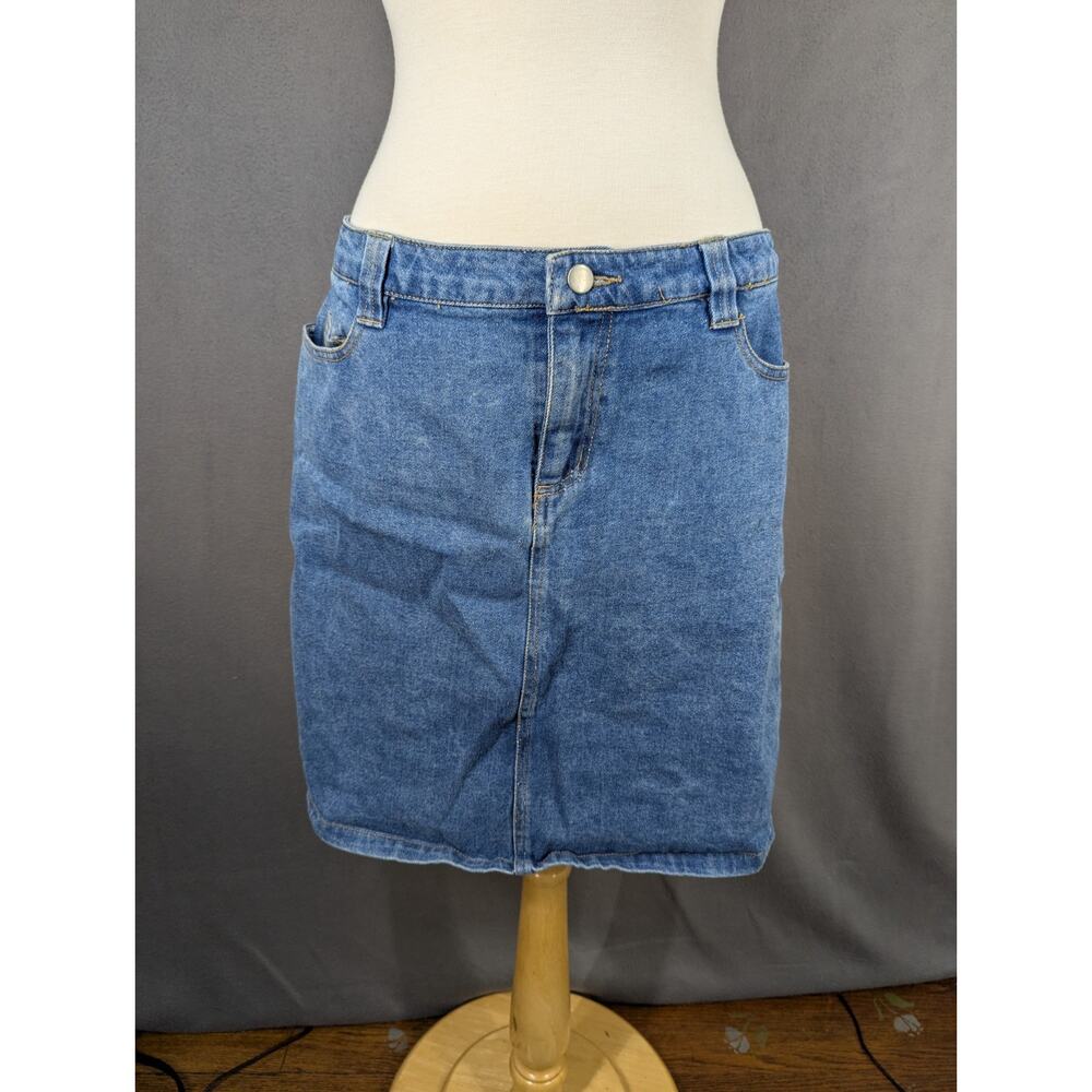 Metrostyle Skirt Size 12 Denim Jean Blue Y2K Vintage